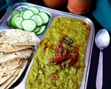 A picture of step 6 of Lahsuni Palak Khichdi.