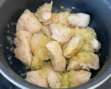 Foto del paso 3 de la receta: Solomillo de pavo en pepitoria con champiñones y patatas