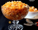 A picture of step 5 of Traditional Moong Daal Halwa.