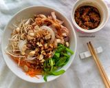 Hình bước làm 2 của món Phở trộn (gọi tạm tên sốt ngũ vị hương nhỉ)