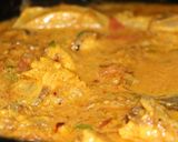 A picture of step 3 of Tikka baryani with national tikka masla.