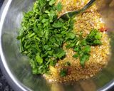 A picture of step 4 of Brinjal potato stuffed sabji.