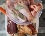 Kocsonya füstölt hússal recept fázis 1 fotója