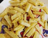 A picture of step 1 of Cheesy Pizza Tikka Fries 🍟 🍟.