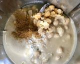 A picture of step 2 of Homemade hummus.