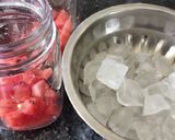 A picture of step 2 of Watermelon mocktail.