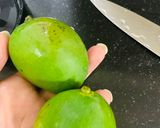A picture of step 2 of Raw mango mojito.