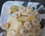 A picture of step 1 of Apple banana chaat.