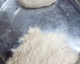 A picture of step 1 of Bajra Rotla.