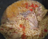 Foto del paso 4 de la receta: Risotto con pollo (arroz amarillo)