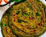 A picture of step 10 of Palak Lachha Paratha (Layered Spinach Paratha).