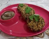 A picture of step 8 of Oats & spinach Kabab.