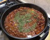Une image de l'étape 12 de Haricots azuki aux tomates roses, coriandre et punjabi pachranga.