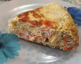 Foto del paso 7 de la receta: Tortilla de manzana, pimientos y surimi