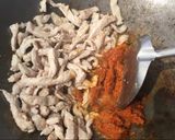 รูปขั้นตอนการทำที่ 6 ของ หมูผัดพริกแกงใต้ใส่หน่อเหรียง