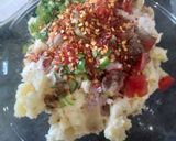 A picture of step 2 of Pakwaan chaat.
