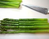 A picture of step 3 of Prosciutto and Asparagus Salad with Bouillon Jelly.
