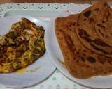 A picture of step 3 of Pratha r omlate.