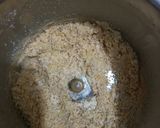 A picture of step 4 of Peanut rice with bundi raita.