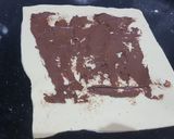 A picture of step 2 of Chocolate spiral buns.