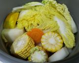 Hình bước làm 1 của món Lẩu nấm chay thập cẩm