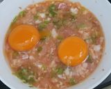 Hình bước làm 1 của món Trứng chưng thịt
