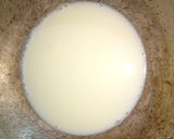 A picture of step 2 of Besan Milk Burfi from ghee residue.