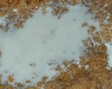 A picture of step 3 of Moong Dal Halwa.