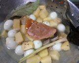 Foto langkah ke 5 dari resep Semur Puyuh BAKETA (Bakso Kentang Tahu) HOT.