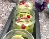 A picture of step 2 of Custard fruit trifle in cups.
