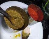A picture of step 5 of Kantola sabji.