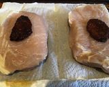A picture of step 1 of California Farm Stuffed Pork Chops with Sundried Tomato.