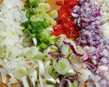 Foto del paso 1 de la receta: Tarta de verduras, quesos y algo más