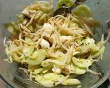 Une image de l'étape 4 de Salade de concombre haricots mungo et mozzarella.
