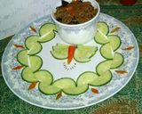 A picture of step 3 of Haidrabadi tridishnal gosht ka achar.