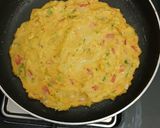 A picture of step 2 of Soya flour chilla with mint raita.