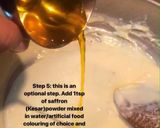 A picture of step 5 of Kesar Doodh Peda.