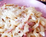 Une image de l'étape 8 de La recette véritable à la carbonara 😋.