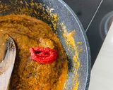 A picture of step 4 of Dum aloo (baby potato curry).