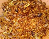 A picture of step 1 of Aloo Chicken Salan.
