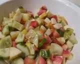A picture of step 7 of Colourful salad.......
