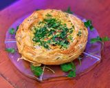A picture of step 13 of Curried cauliflower cheese filo pie.