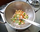 A picture of step 3 of Corn Broken Wheat Pulao.