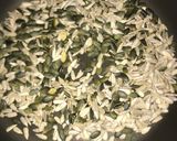A picture of step 3 of Avocado salad with seeds.