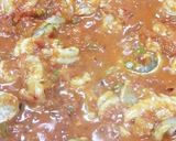 A picture of step 5 of Prawns masala#endofyearchallenge.