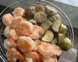 Foto langkah ke 2 dari resep Terong Udang Buncis Balado Hijau.