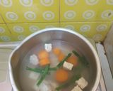 Foto langkah ke 2 dari resep MPASI 7 bulan (daging ayam, kacang panjang, tempe, wortel).