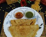 A picture of step 4 of Chana Dal Chilla.