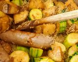 Une image de l'étape 4 de Saucisse avec riz et légumes a la nutricook.