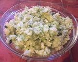 Une image de l'étape 2 de Courgettes chèvre-menthe façon banoffee.